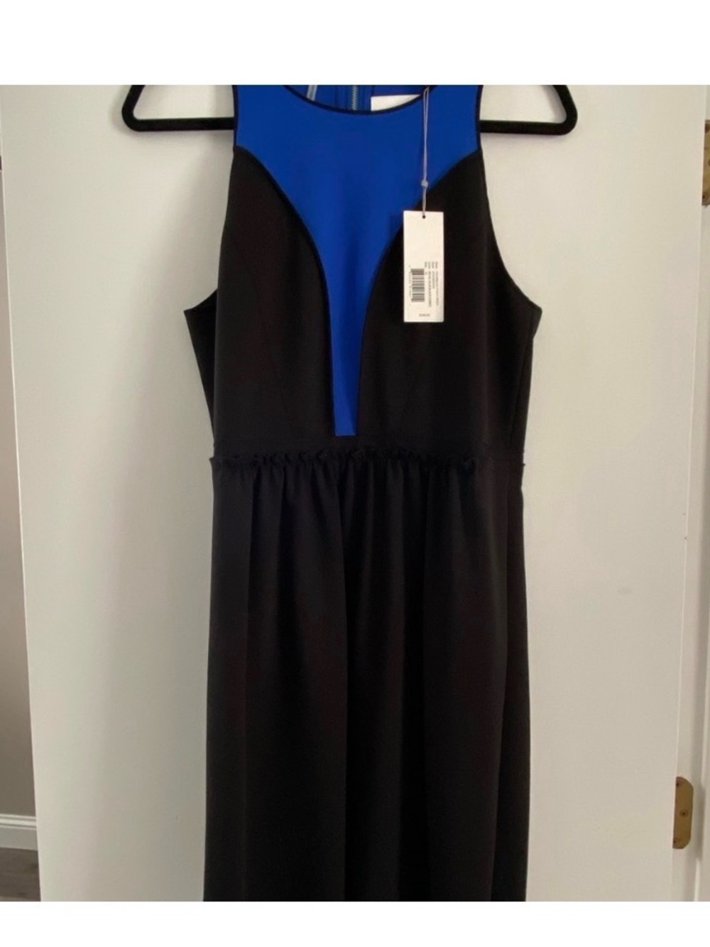 REBECCA TAYLOR Black Colorblock Dress - Picture 6 of 8
